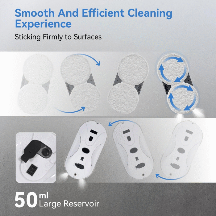 2025 Smart Window Cleaning Robot 3000Pa Dual Spray Auto Glass Cleaner SS1 - Image 5