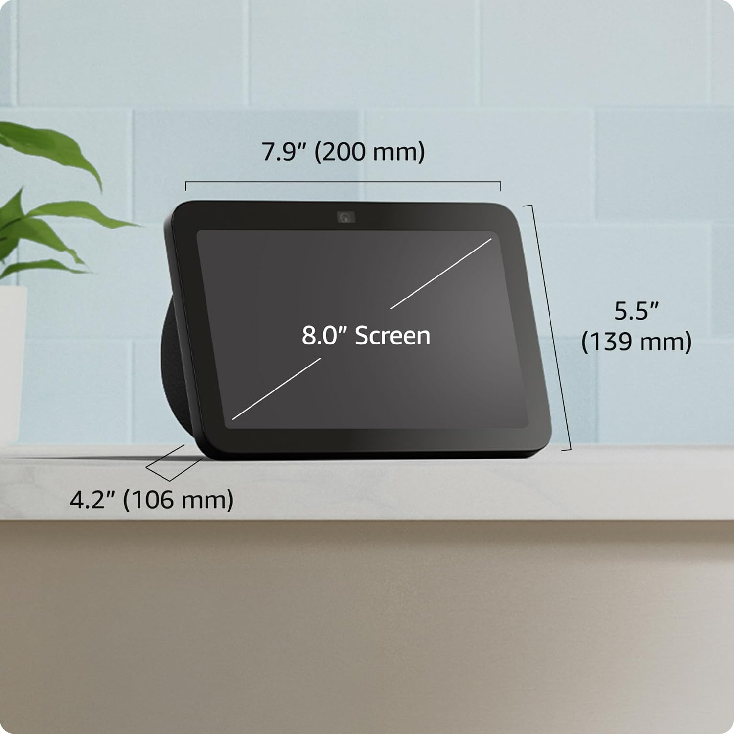 Echo Show 8 – 8" HD Smart Display with Spatial Audio, Alexa, Smart Home Hub, Glacier White - Image 4