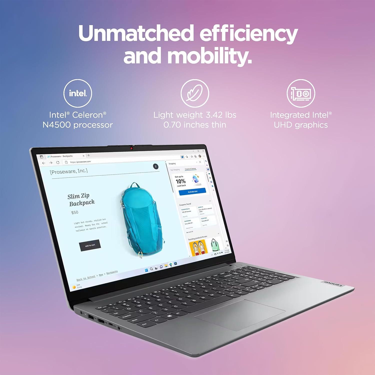 Lenovo IdeaPad 1i 15.6" Laptop 20GB RAM 1.6TB Storage Intel Dual-Core Win11 + Office - Image 7