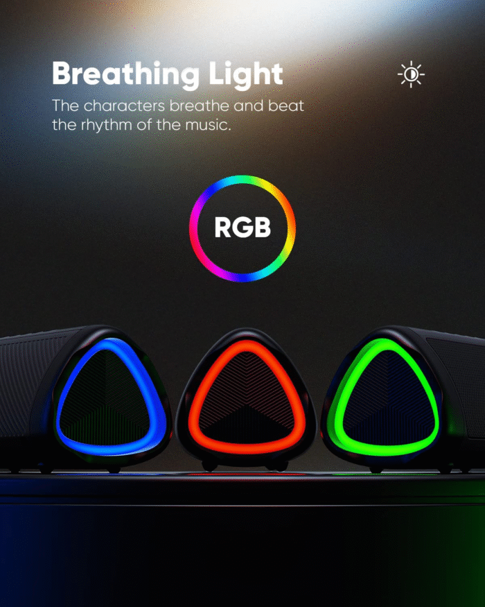 Bluetooth Speaker – Waterproof, Deep Bass, 20H Playtime, TWS Pairing, LED Lights - Image 5