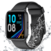 Smart Fitness Tracker Watch 5ATM Waterproof Heart Rate & Sleep Monitor with Pedometer