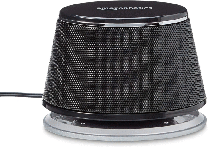 USB Powered Stereo 2.0 Computer Speakers with 3.5mm AUX Input – Compact PC Laptop Audio Set, Black - Image 4