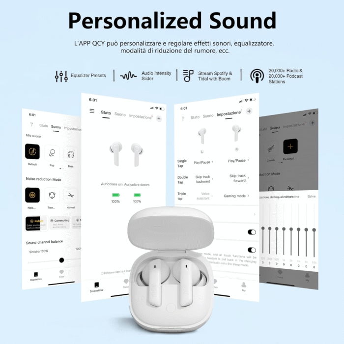 HT05 Wireless Earbuds ANC, 6-Mic AI Calls, Transparency Mode, 30H Playtime - Image 7