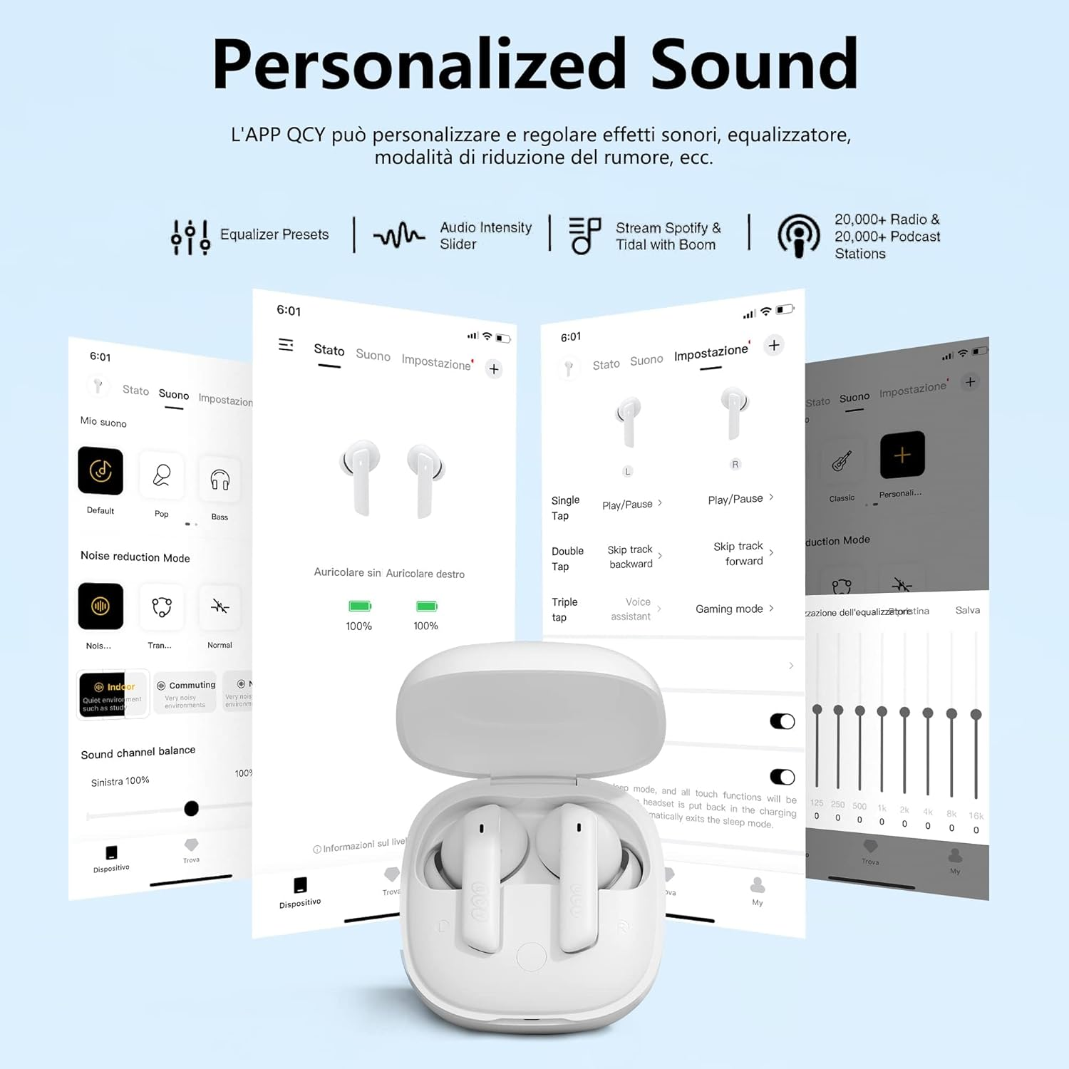 HT05 Wireless Earbuds ANC, 6-Mic AI Calls, Transparency Mode, 30H Playtime - Image 7