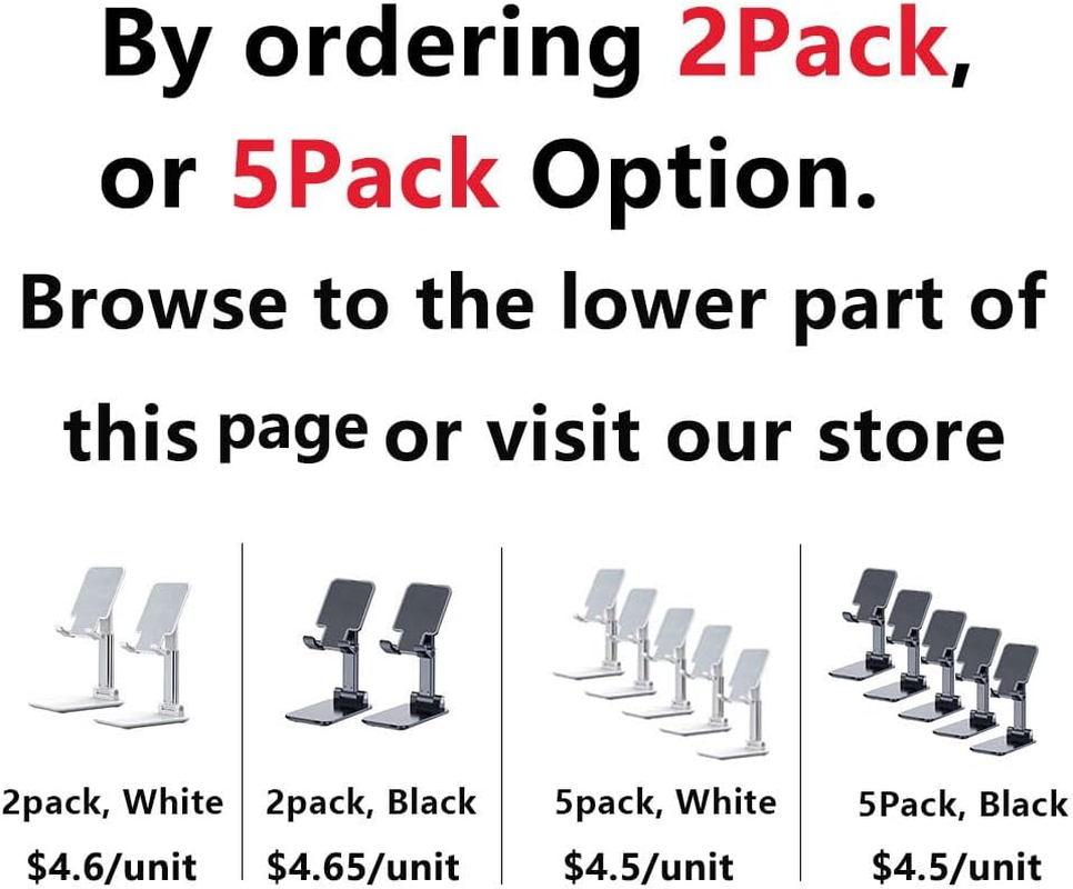 Adjustable Foldable Phone Stand β Height & Angle Adjustable Desk Holder. - Image 7