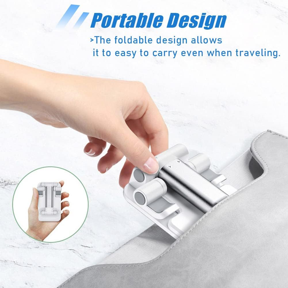 Adjustable Foldable Phone Stand β Height & Angle Adjustable Desk Holder. - Image 4