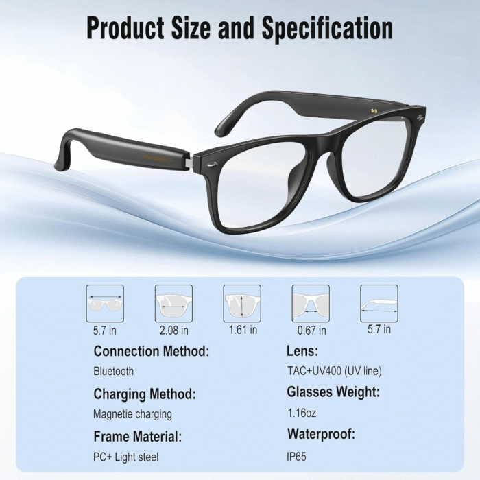 AI Translation Smart Glasses with ChatGPT, 164 Languages, Music & Calls - Image 9