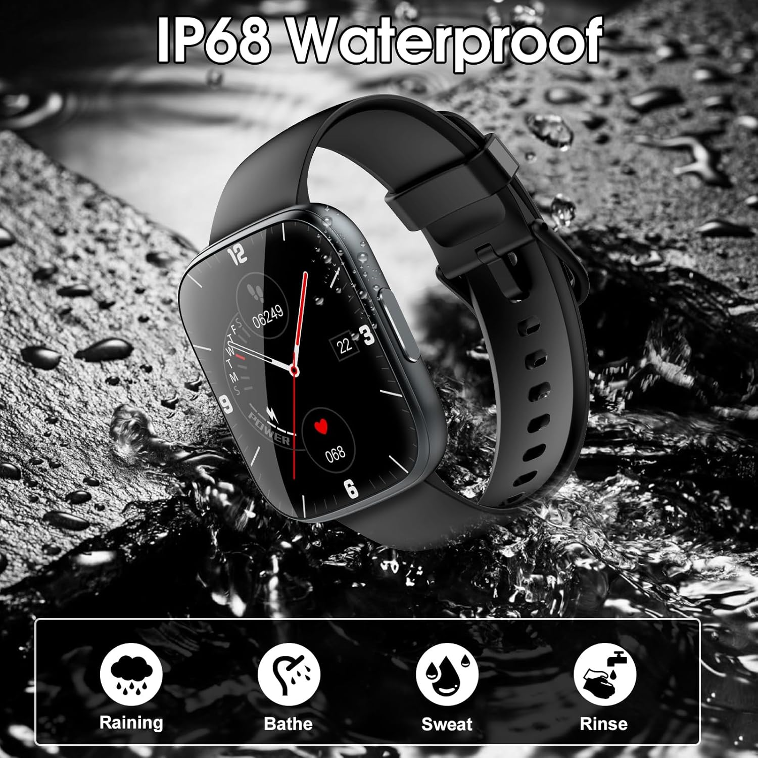 Smart Watch for Men & Women | 1.95" HD Touchscreen | Bluetooth Calling & Notifications | - Image 6