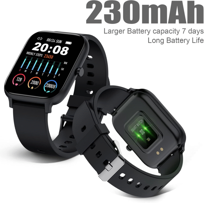 Smart Watch for Men & Women | 1.83" Full Touch Screen | Bluetooth Fitness Tracker with Heart Rate & Sleep Monitor | IP68 Waterproof Smartwatch - Image 7