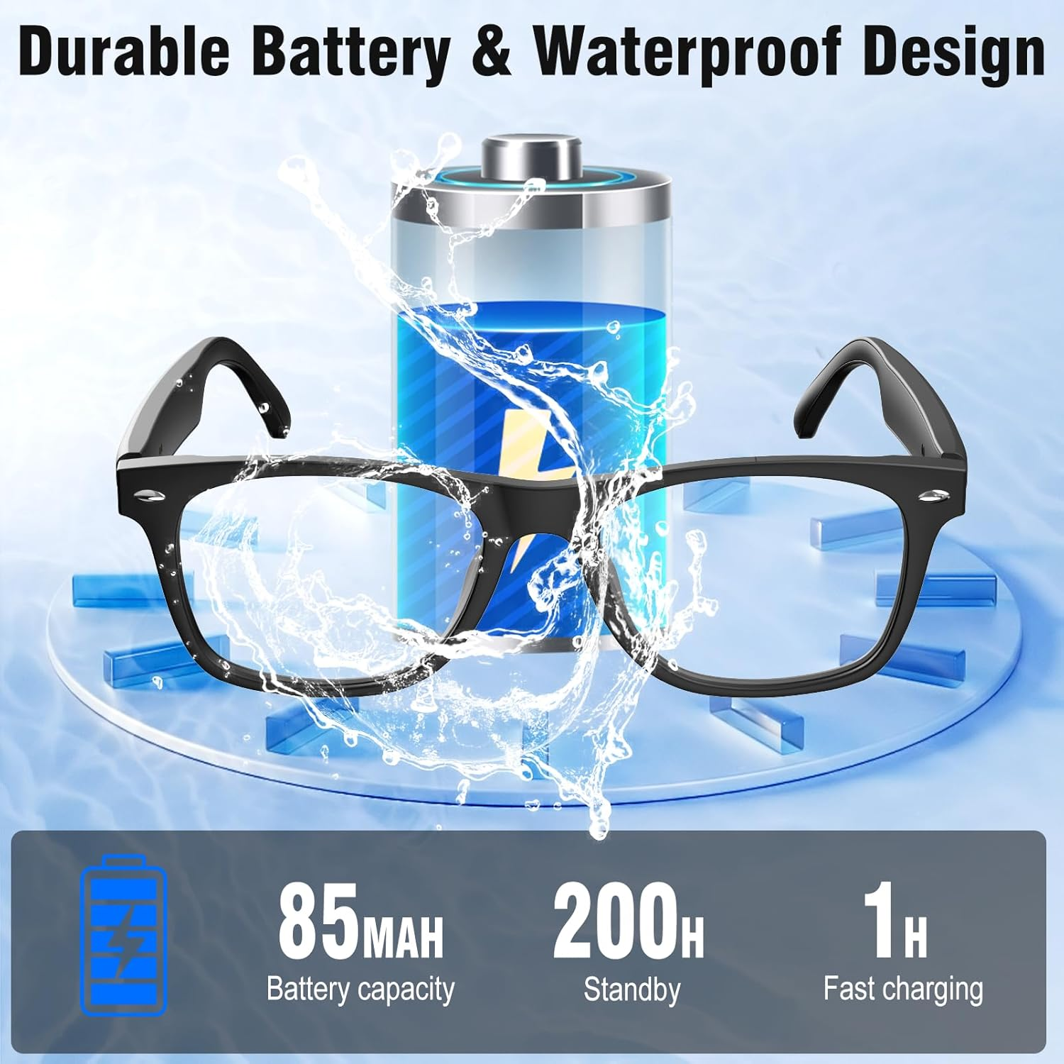 AI Translation Smart Glasses with ChatGPT, 164 Languages, Music & Calls - Image 6