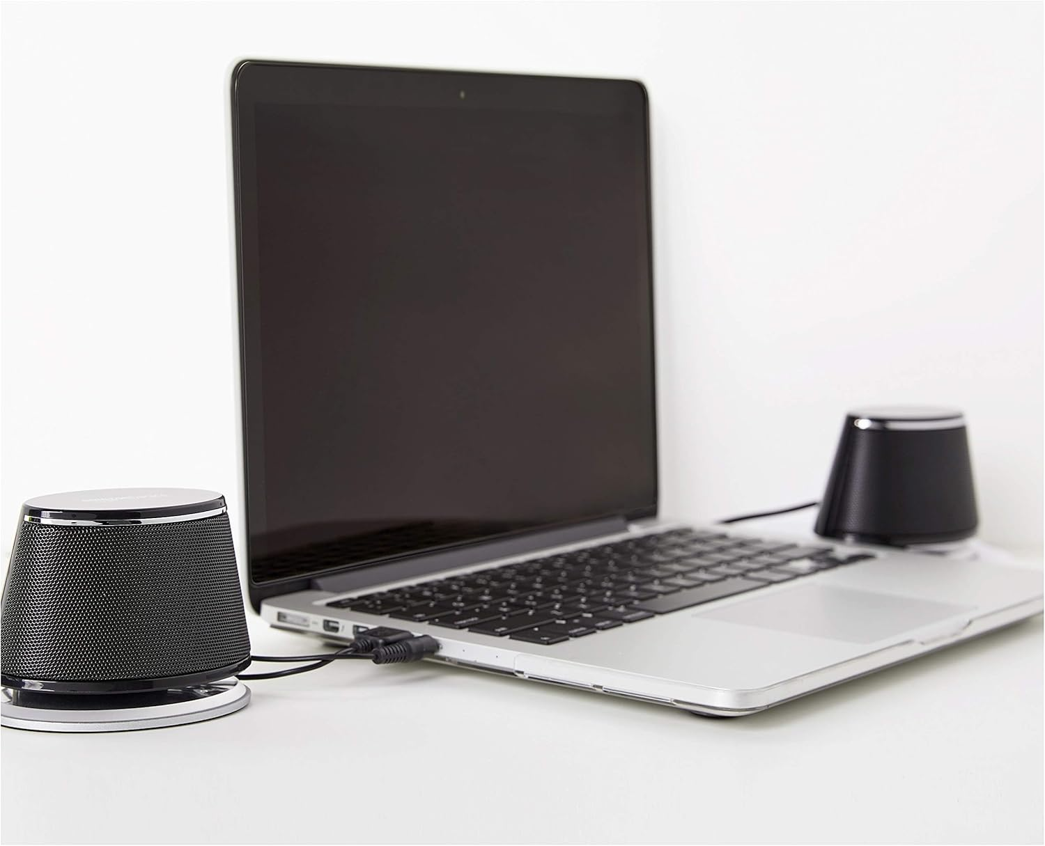 USB Powered Stereo 2.0 Computer Speakers with 3.5mm AUX Input – Compact PC Laptop Audio Set, Black - Image 7