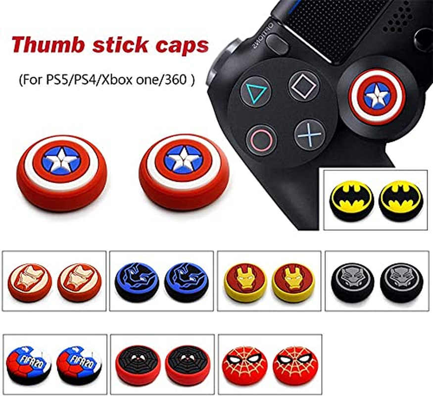 2PCS Thumb Grip Joystick Caps for PS5/PS4/Xbox/Switch Pro | Non-Slip Silicone Covers - Image 6