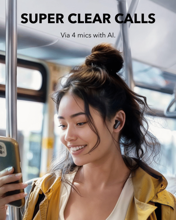 Soundcore P30i Wireless Earbuds ANC, BassUp, 45H Playtime, Phone Stand Case - Image 2
