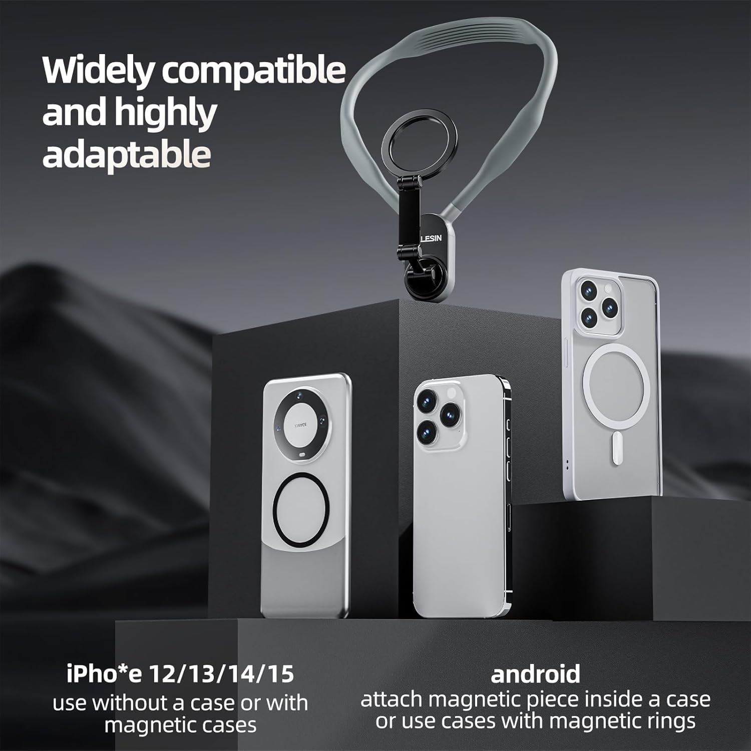 Magnetic Neck Mount for Phones – POV/Vlog Hands-Free Mount for iPhone & Android - Image 2