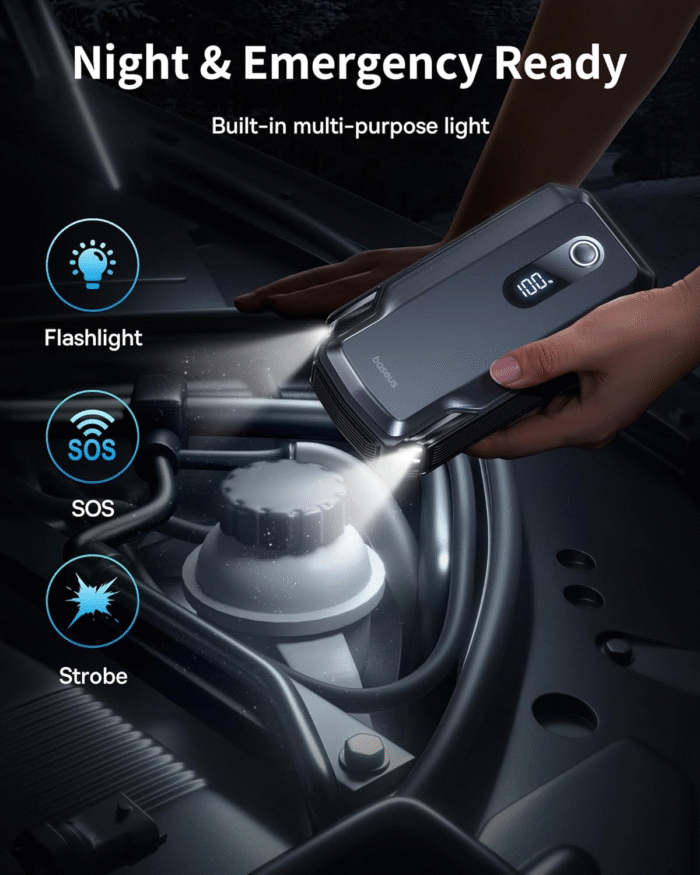 8000A 20000mAh Portable Jump Starter 12V Car Battery Pack with 30W Power Bank - Image 5