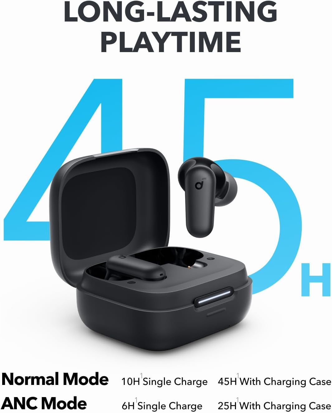 Soundcore P30i Wireless Earbuds ANC, BassUp, 45H Playtime, Phone Stand Case - Image 4