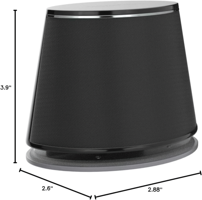 USB Powered Stereo 2.0 Computer Speakers with 3.5mm AUX Input – Compact PC Laptop Audio Set, Black - Image 5