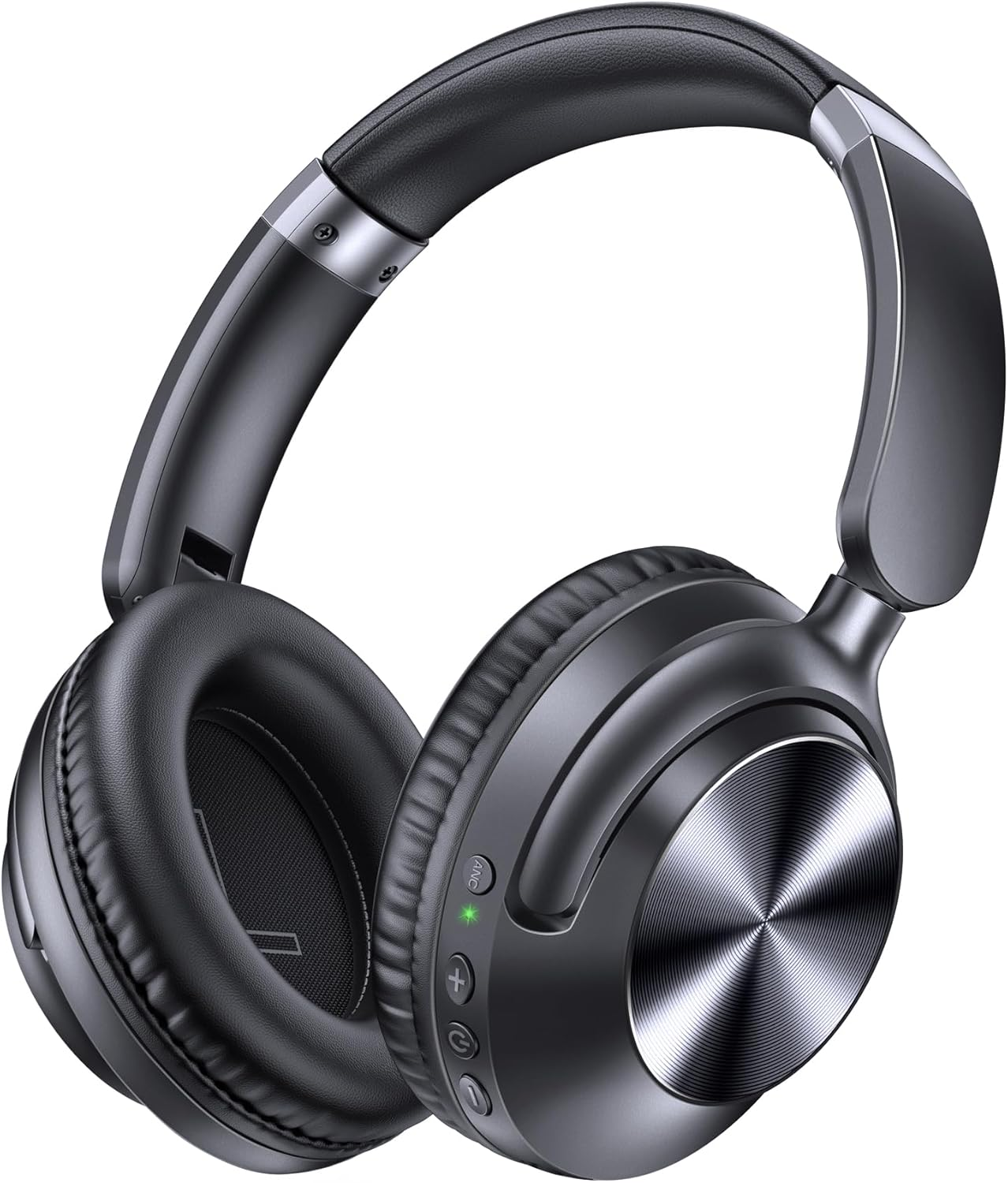 TAGRY H08 Wireless Headphones – 100H Playtime, Fast Charging, Over-Ear Comfort – Black