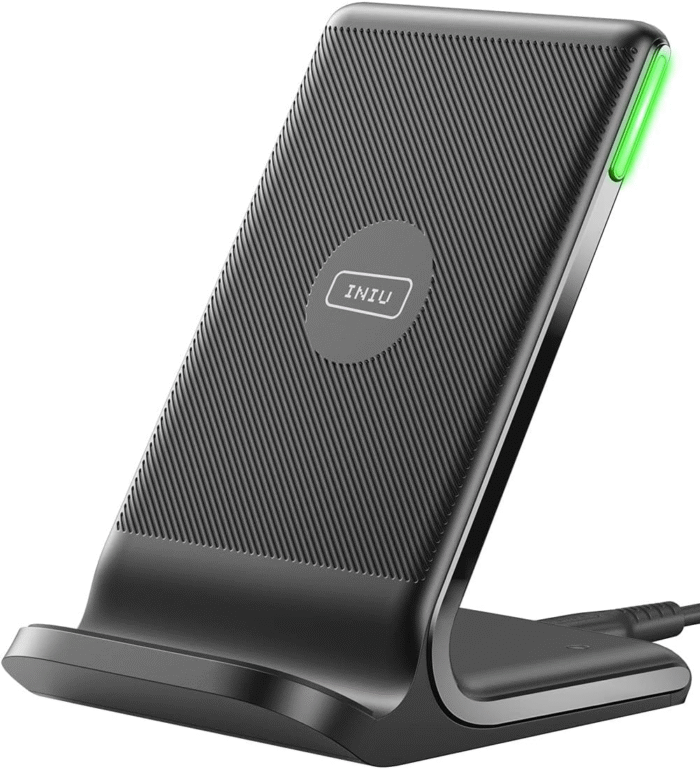 15W Wireless Charger Stand – Fast Qi Charging for iPhone & Samsung - Image 4