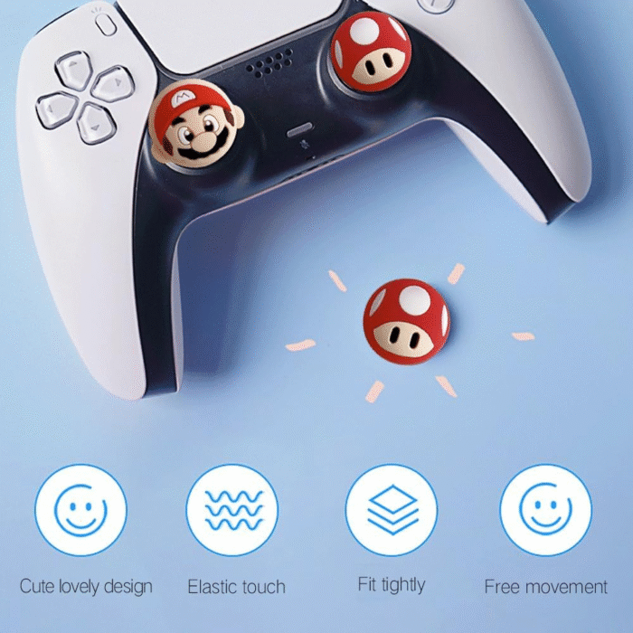 4PCS Cute Thumb Grip Caps for PS5/PS4/Xbox/Switch Pro | 3D Kawaii Joystick Covers - Image 2