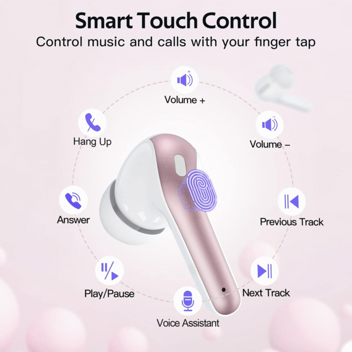 TAGRY X08 True Wireless Earbuds – 60H Playtime, LED Display, Wireless Charging - Image 4