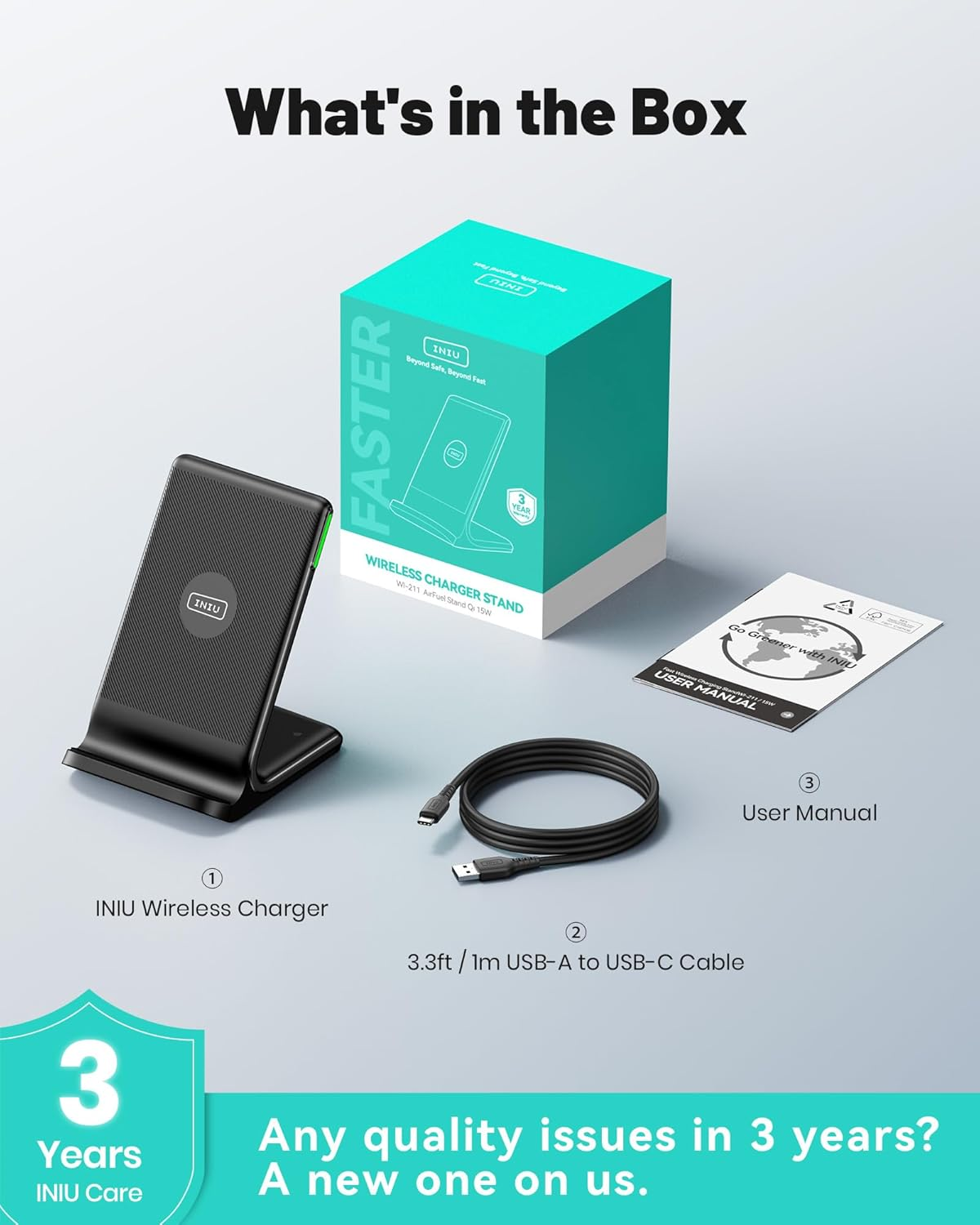 15W Wireless Charger Stand – Fast Qi Charging for iPhone & Samsung - Image 9
