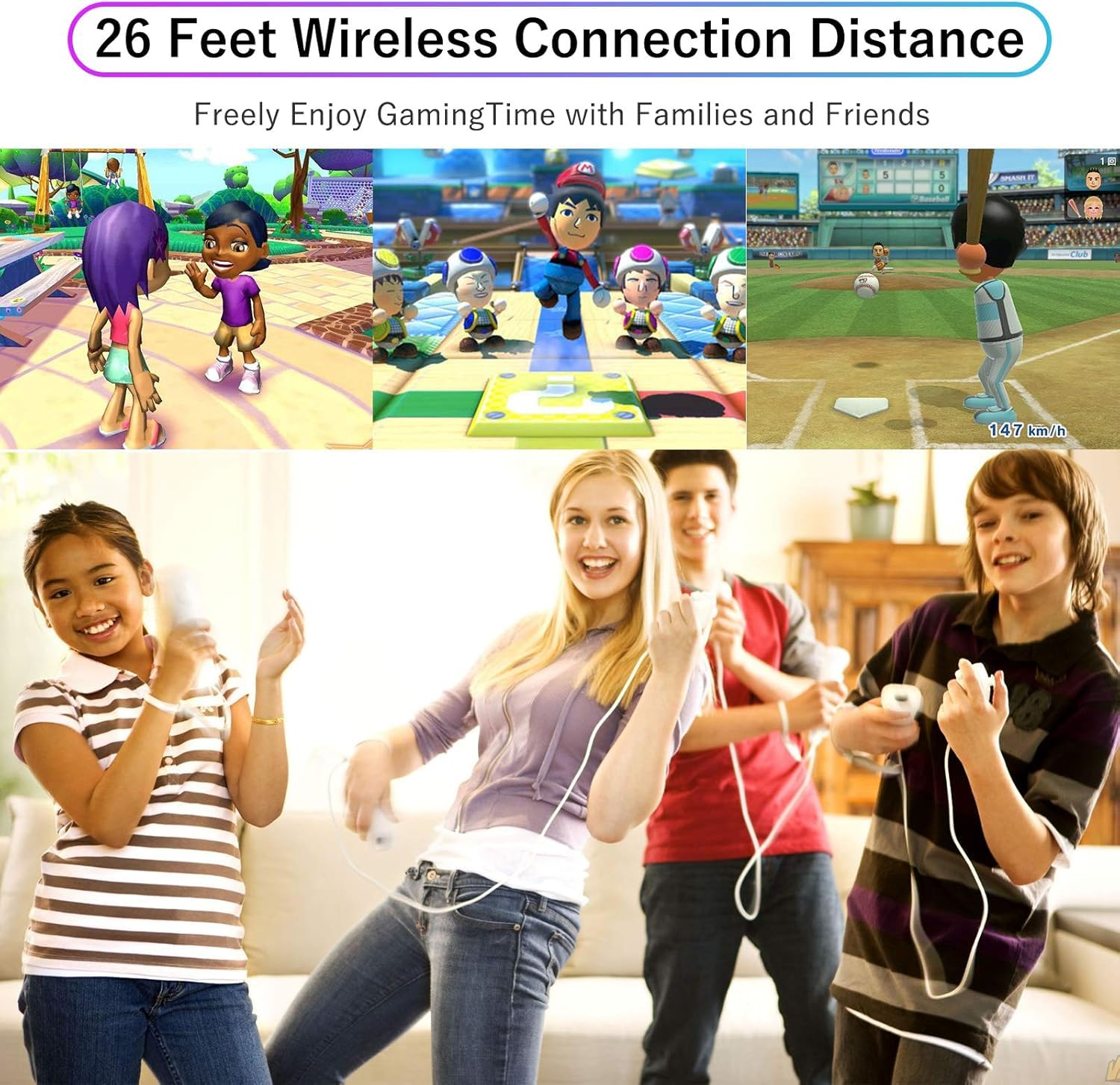 Wii Remote & Nunchuck Controller for Nintendo Wii/Wii U | Motion Sensing + Case - Image 7