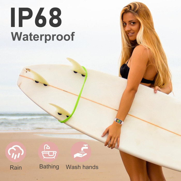 Smart Fitness Tracker Watch 1.47" Touchscreen IP68 Waterproof Heart Rate & Sleep Monitor - Image 7
