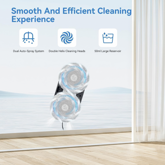 2025 Smart Window Cleaning Robot 3000Pa Dual Spray Auto Glass Cleaner SS1 - Image 4