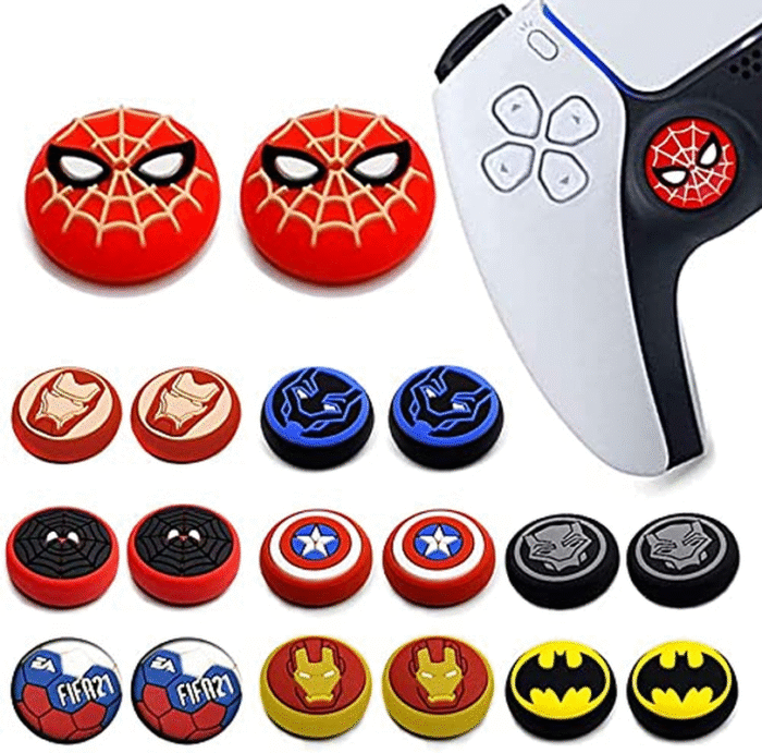 2PCS Thumb Grip Joystick Caps for PS5/PS4/Xbox/Switch Pro | Non-Slip Silicone Covers