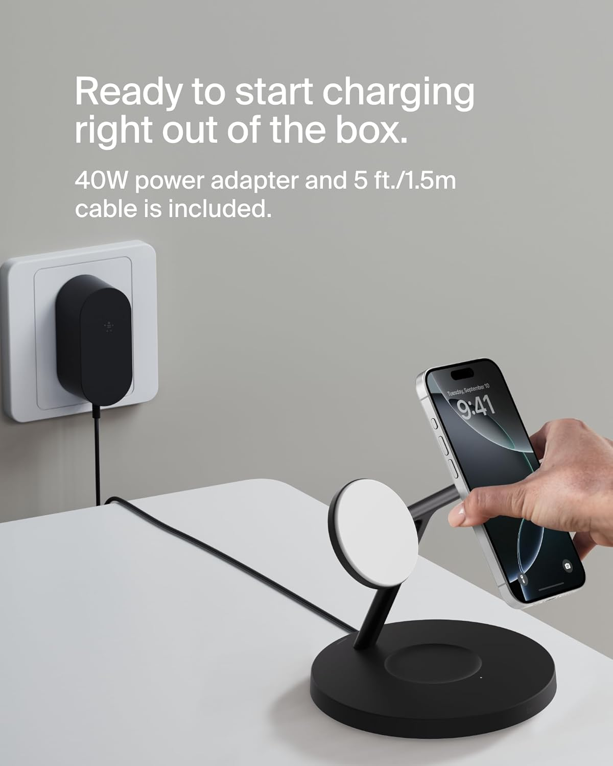 3-in-1 MagSafe Wireless Charger Station – iPhone, Apple Watch, AirPods, 15W Fast Charge - Image 7