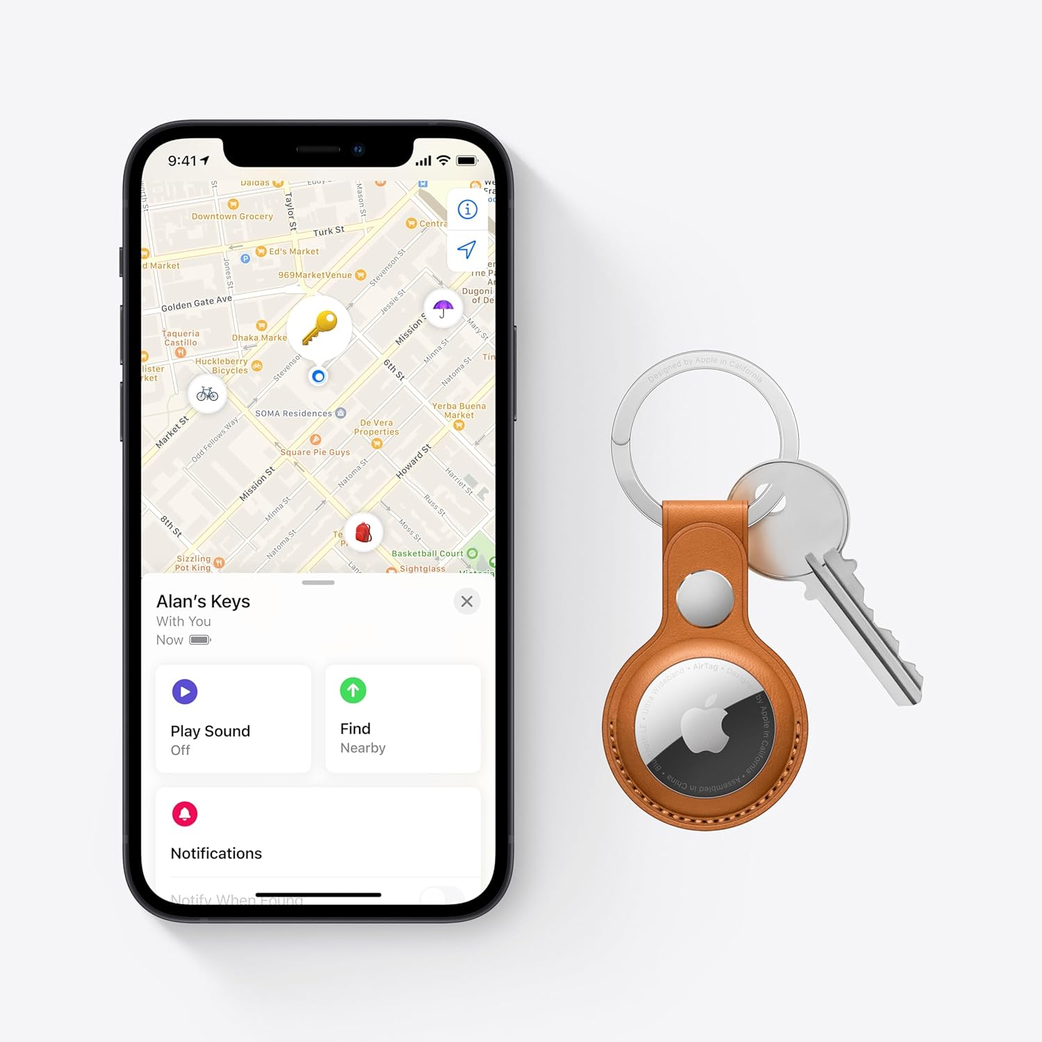 Apple AirTag β Item Tracker for Keys, Wallet, Luggage & More | Precision Finding, One-Tap Setup, Find My App Compatible - Image 4