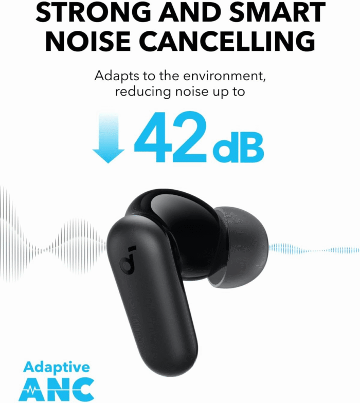 Soundcore P30i Wireless Earbuds ANC, BassUp, 45H Playtime, Phone Stand Case - Image 6