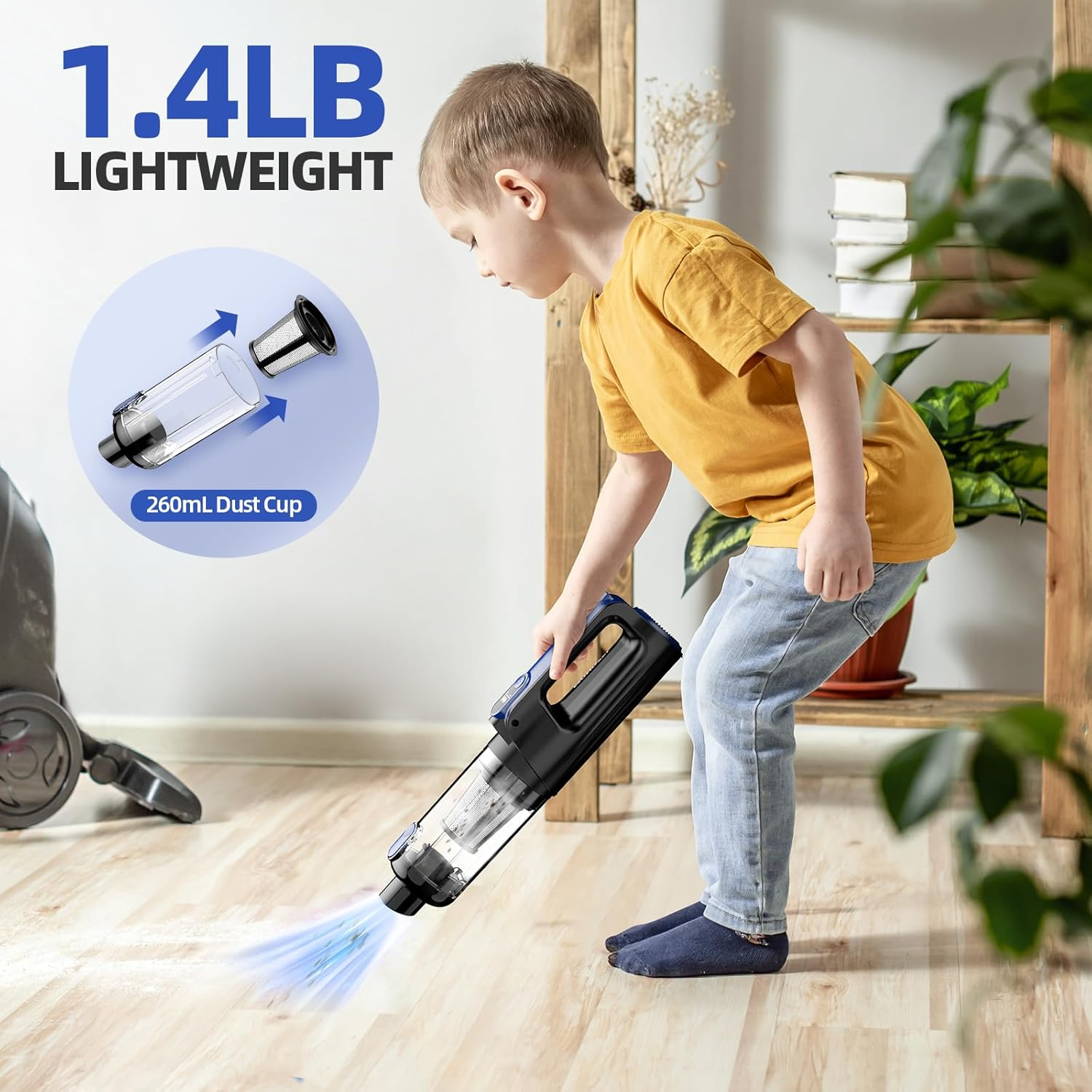 Cordless Car Vacuum & Air Duster 18000Pa Handheld 130W Brushless 7800mAh - Image 7