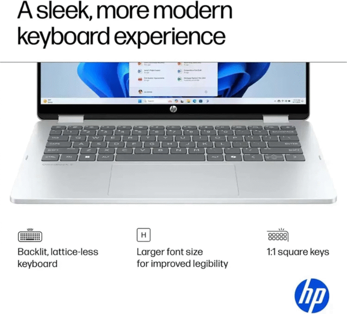 HP OmniBook 5 Flip 14" 2K Touch Laptop Intel Core 7 16GB RAM 512GB SSD - Image 6