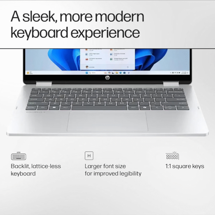 HP Omnibook 5 Flip 14" 2K Touch Laptop | Intel Core 5 120U | 8GB RAM | 512GB SSD | Win 11 Pro - Image 6