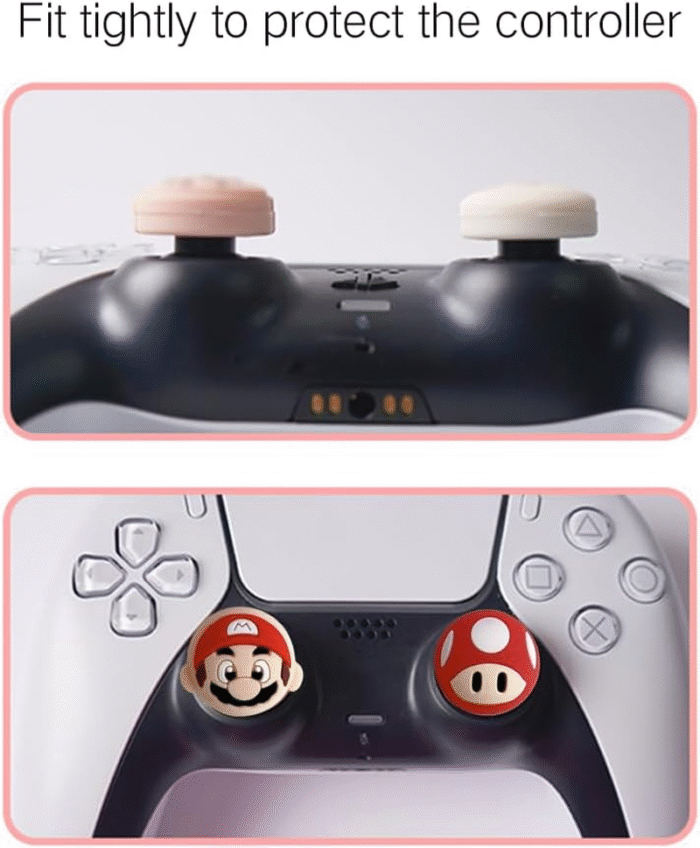 4PCS Cute Thumb Grip Caps for PS5/PS4/Xbox/Switch Pro | 3D Kawaii Joystick Covers - Image 4
