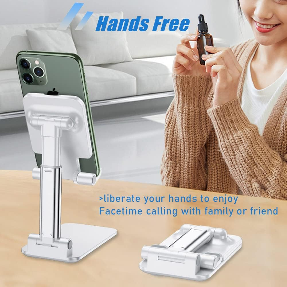 Adjustable Foldable Phone Stand β Height & Angle Adjustable Desk Holder. - Image 5