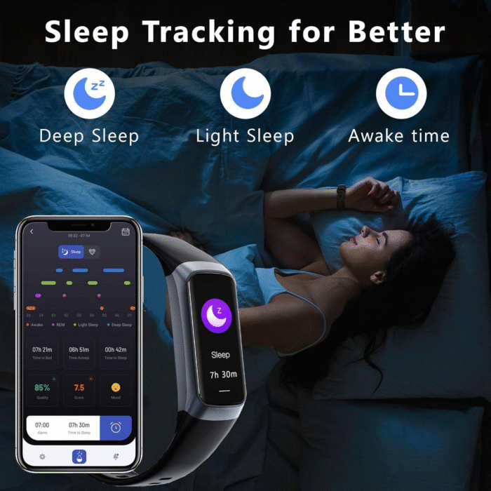 Smart Fitness Tracker Watch 1.1" AMOLED Screen IP68 Waterproof - Image 4
