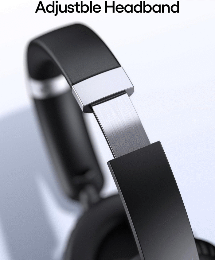 TAGRY H08 Wireless Headphones – 100H Playtime, Fast Charging, Over-Ear Comfort – Black - Image 6