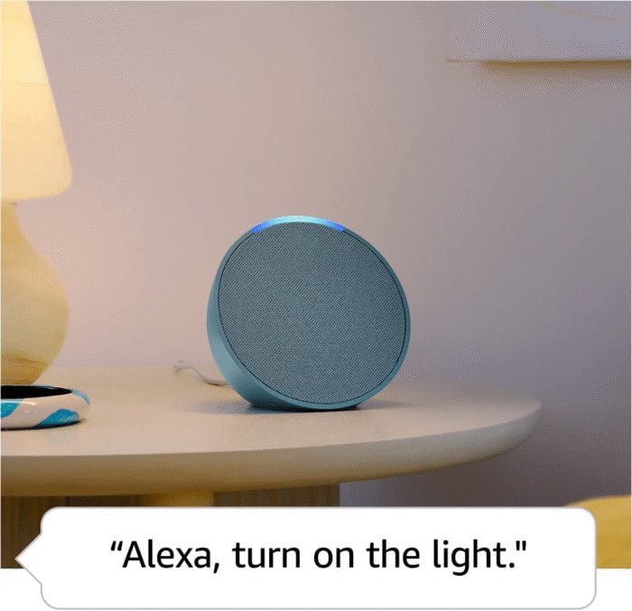 Echo Pop – Compact Smart Speaker with Alexa | Full Sound, Bluetooth Connectivity, Smart Home Control (Charcoal) - Image 5
