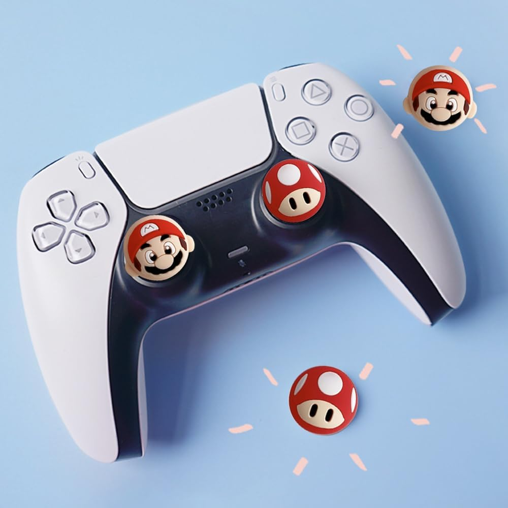 4PCS Cute Thumb Grip Caps for PS5/PS4/Xbox/Switch Pro | 3D Kawaii Joystick Covers - Image 6
