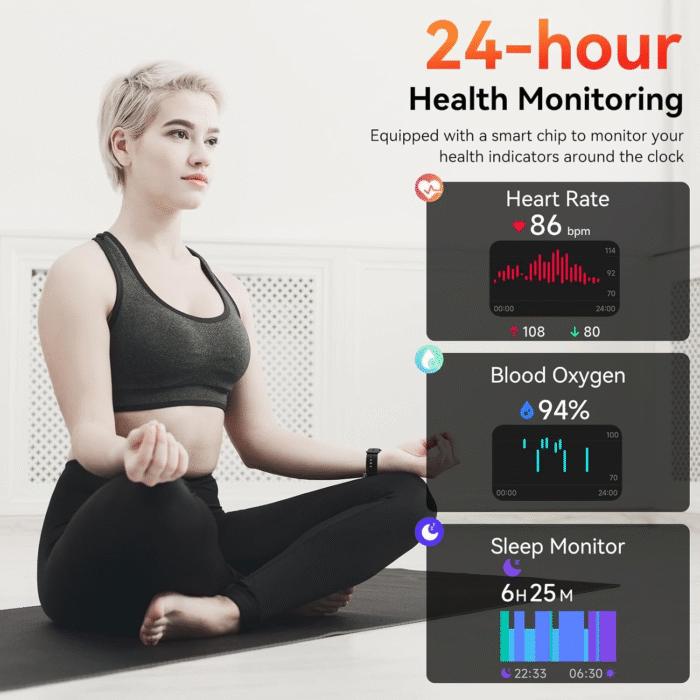 Smart Watch with Alexa & Bluetooth Calls | 1.83" HD Fitness Tracker for Men & Women | IP68 Waterproof - Image 5