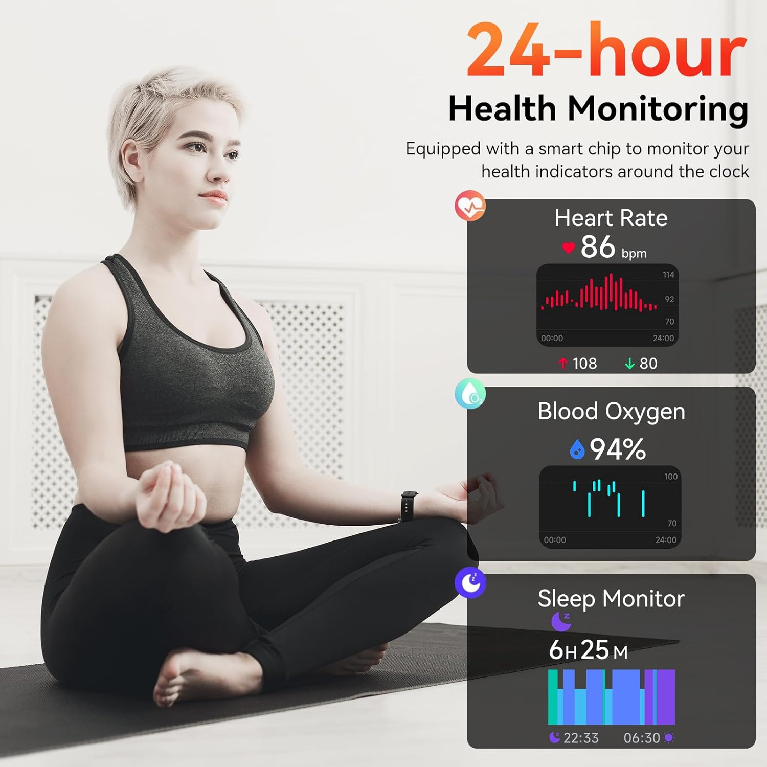 Smart Watch with Alexa & Bluetooth Calls | 1.83" HD Fitness Tracker for Men & Women | IP68 Waterproof - Image 5