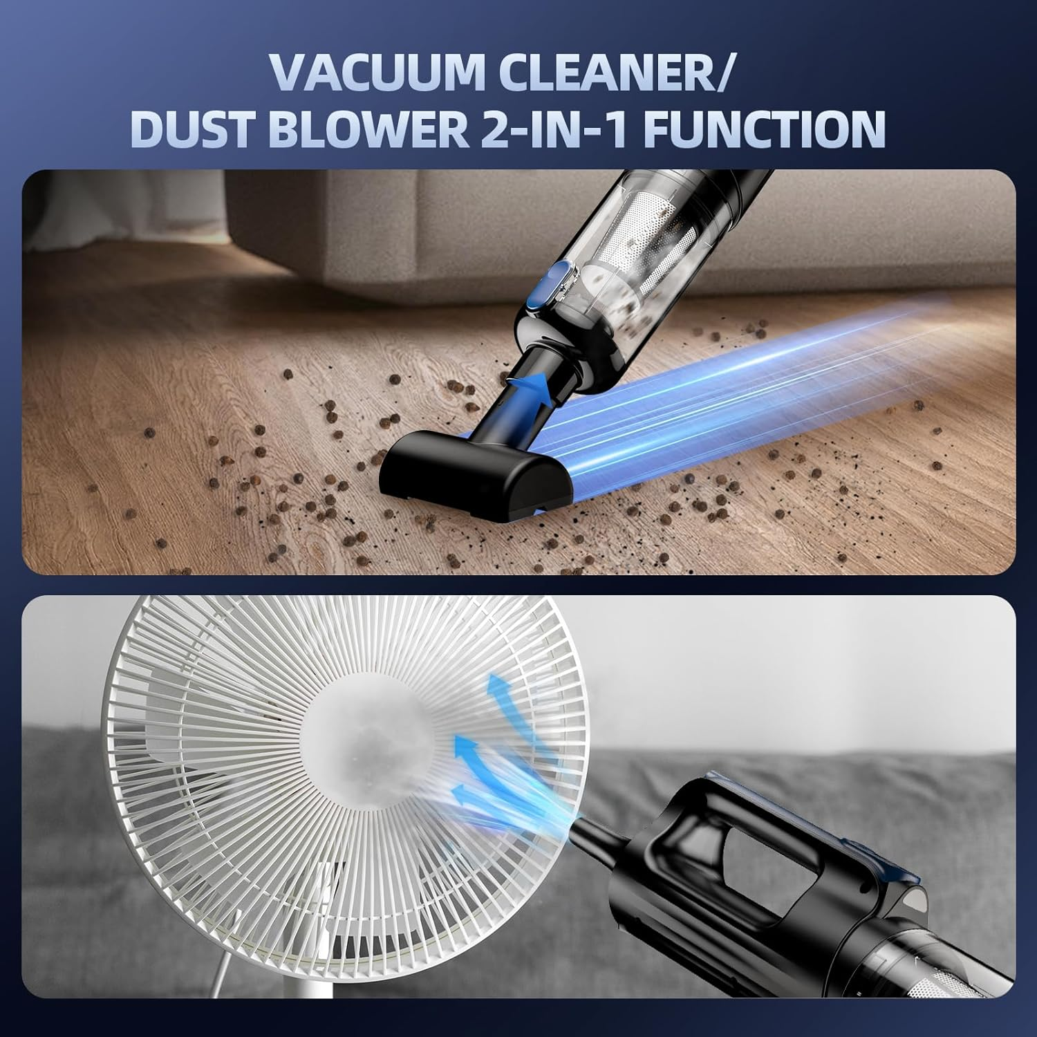 Cordless Car Vacuum & Air Duster 18000Pa Handheld 130W Brushless 7800mAh - Image 6