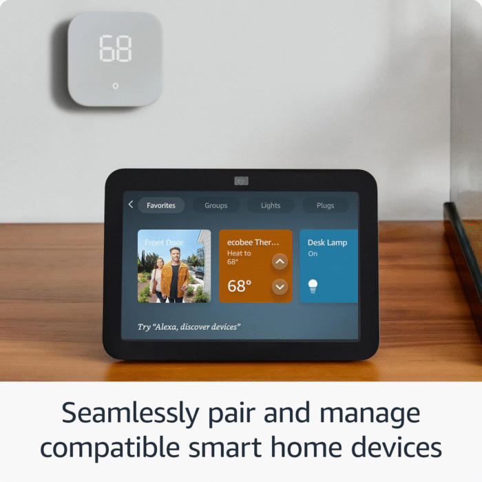 Echo Show 8 – 8" HD Smart Display with Spatial Audio, Alexa, Smart Home Hub, Glacier White - Image 7