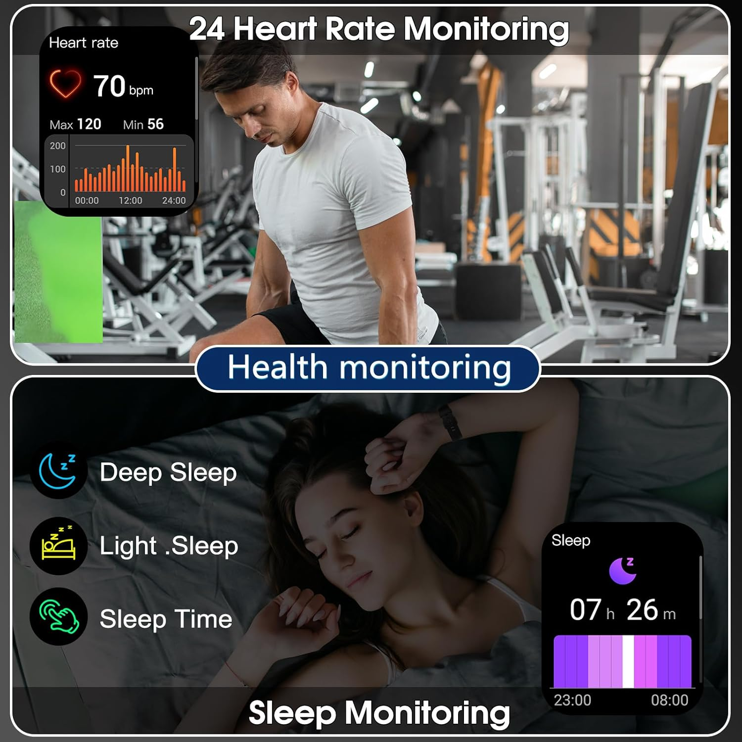 Smart Watch for Men & Women | 1.95" HD Touchscreen | Bluetooth Calling & Notifications | - Image 4