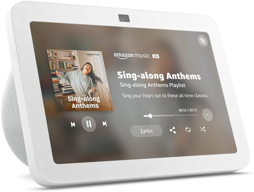 Echo Show 8 – 8" HD Smart Display with Spatial Audio, Alexa, Smart Home Hub, Glacier White - Image 2