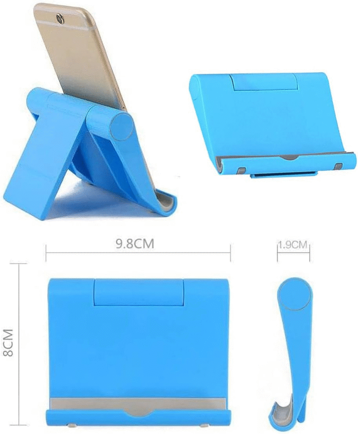 Foldable Cell Phone Stand for Desk – Adjustable Tablet & Phone Holder (Pink) - Image 8