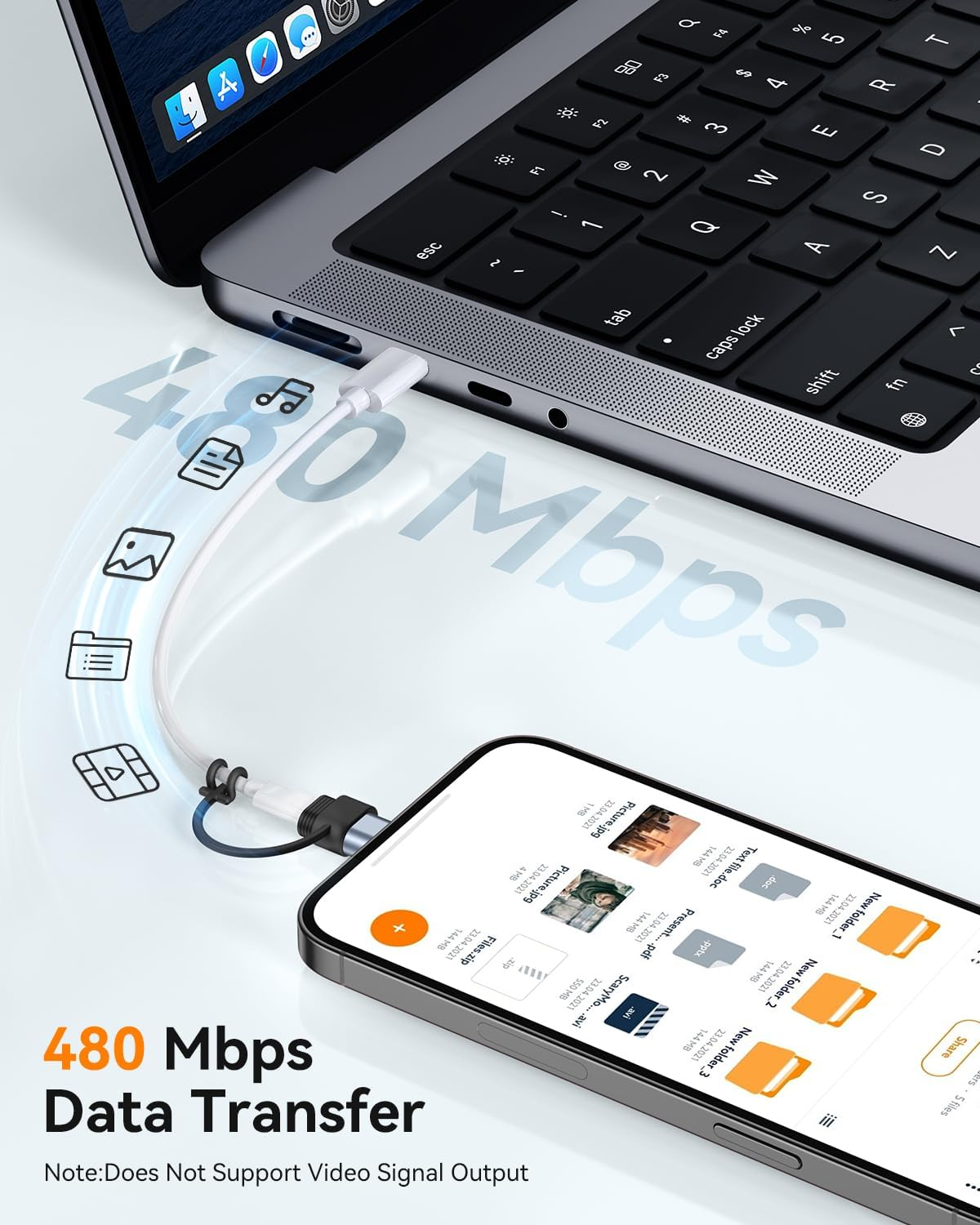 4 Pack Lightning to USB-C Adapter for iPhone 15/16/17 Pro/Pro Max Fast Charging - Image 3